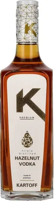 Produktbild von Kartoff Triple Distilled Hazelnut Vodka 38% Vol. 0,7l