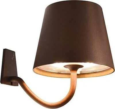 Produktbild von Poldina Corten LED-Wandleuchte, wiederaufladbar und dimmbar