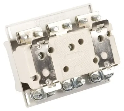 Imagen del producto de D02N/3-K E18: Porta-fusibles D02 de 3 polos, para montaje en carril