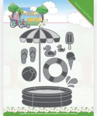 Produktbild von Stanzschablone - Yvonne Creations - Funky Day Out - Sommer