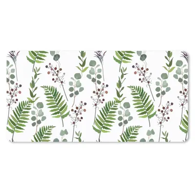 Produktbild von MuchoWow® Schreibtischunterlage Pflanzen - Muster - Blätter - Kräuter 80x40 cm - XXL Mauspad - Gaming Mauspad