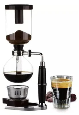 Produktbild von Kaffeezubereiter Handgebrüht - Sifontyp - Edelstahlbasis - Vakuum-Kaffeebereiter