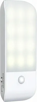 Produktbild von Automatisches LED-Nachtlicht – über USB wiederaufladbares Nachtlicht mit Bewegungssensor, EIN/AUTO/AUS, natürliche weiße Schranklampe, magnetisch – für Wohnzimmer, Schlafzimmer, Treppen, Kleiderschränke, Flur