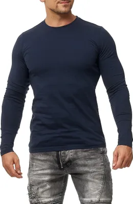 Produktbild von Mivaro Herren Langarmshirt Basic aus 100% Baumwolle – Longsleeve T-Shirt Langarm Regular Fit - atmungsaktiv - bis 5XL - ideal für Arbeit & Freizeit
