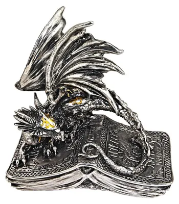 Drachenfigur Pendragon, handgefertigt, 7,6 x 15,2 x 15,2 cm