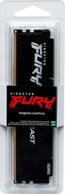Zdjęcie produktu dla Kingston Technology FURY Beast 16GB 6000MT/s DDR5 CL36 DIMM Czarny EXPO, 16 GB, 1 x 16 GB, DDR5, 288-pin DIMM