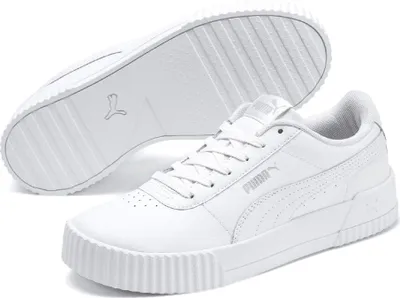 Produktbild von Puma Echtleder Sneaker 'Carina L' puma white- white - silver, Damen:37 EU