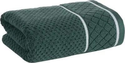 Image de EUROFIRANY | Serviette de douche - Serviette - verte - 50 x 90 cm - en coton - Serviette invité - Serviette de bain