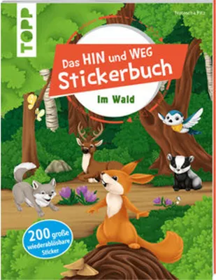 Produktbild von Das Hin-und-weg-Stickerbuch Im Wald
