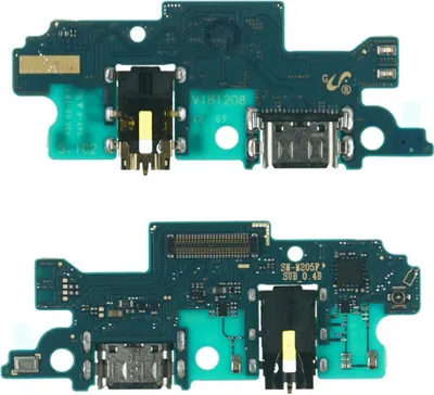 Produktbild von Ladebuchse für Samsung Galaxy M20 (SM-M205F) USB-C Platine Mikrofon, Kopfhöreranschluss Ladeanschluss Lade Eingang