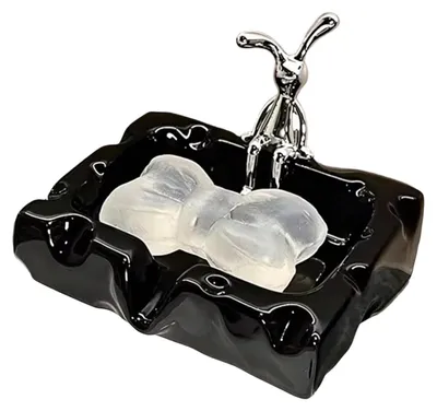 Immagine prodotto di Dispenser per sapone in Vetroceramica decorativo a forma di coniglio