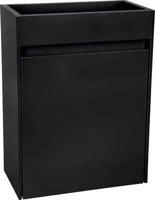 Produktbild von Waschtischunterschrank Differnz HURA L BxHxT 39,5 x 52 cm x 21,5 cm Frontfarbe schwarz