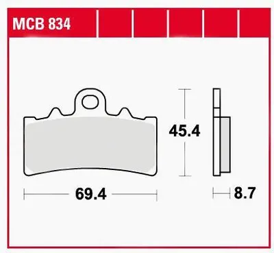 Immagine prodotto di TRW Set di pastiglie freno MCB834 390 RC KTM IS RC G310R 5R31 401 Svartpilen HQV401 MTX125RW Caballer