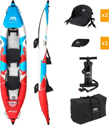 Produktbild von Aqua Marina Steam 412 Kajak 412cm x 83cm aufblasbares 2 Personen Touren Kayak