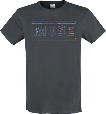 Produktbild von Muse T-Shirt Herren Amplified Collection - Logo charcoal S