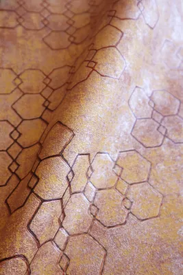 Produktbild von NEWROOM Tapete Corsta Orange Vliestapete - Modern Leicht Glänzend Hexagon Germany