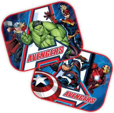 Produktbild von Vorhänge 44x35 cm, Avengers, 2 Stück.
