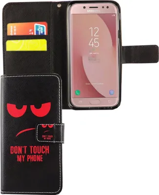 Produktbild von Handyhülle Tasche für Handy Samsung Galaxy J5 2017 Dont Touch My Phone Rot
