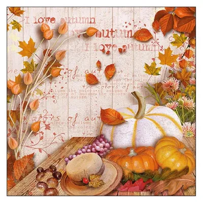 Image de Serviettes 33x33 cm - Colours of autumn