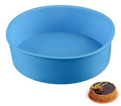 Obrázek produktu pro Silikonová forma na pečení chleba, kulatá, flexibilní, s nepřilnavým povrchem, hnědá, průměr 20,3 cm