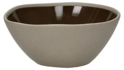 Produktbild von Pomax Primeval Frühstücksschale aus Porzellan, Olivgrün, L 16,3 x B 15 x H 6,5 cm