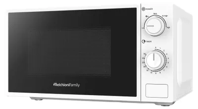 Mikrowelle 20 l, 1100 W, Auftaufunktion, Timer, Drehteller, weiß