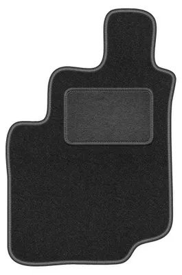 Productafbeelding van Velours bestuurdersmat voor SsangYong Musso 1993-2005 (SUV) – grafiet, op maat – Wielganizator LUX
