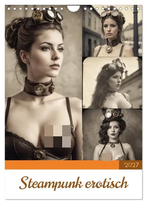 Produktbild von Steampunk erotisch (Wandkalender 2027 DIN A4 hoch), CALVENDO Monatskalender