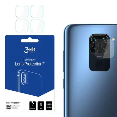 Produktbild von 3mk Hybridglas Lens Protection für Xiaomi Redmi Note 9 4G Kamera Objektiv Kameralinse 0,16mm 6H (4 Stück)