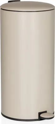 Obrázok produktu pre hjh OFFICE Odpadkový kôš 30 l CLEAN STEP 2 Odpadkový kôš Separátor odpadu okrúhly pre kuchyňu, kanceláriu so Step-On 60,5 x 33,5 x 29,0 cm