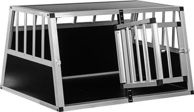 Obrázek produktu pro Hliníková přepravní klec pro psy 89 × 69 × 50 cm, 12 kg