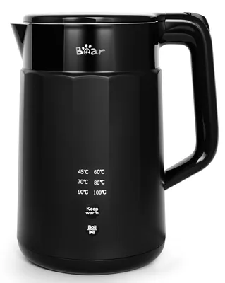 Wasserkocher 1,7 l, 6 Temperaturen, 1800–2200 W, Edelstahl