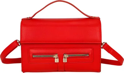 Image de Gallantry, sac à bandoulière pour femme avec deux poches avant zippées, rouge