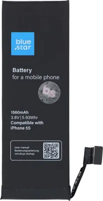 Immagine prodotto di BATTERIA adatta per iPhone 5S 1560 mAh Blue Star HQ