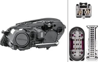 Immagine prodotto di Faro principale destro 12 V LED alogeno HELLA per MERCEDES-BENZ CLASSE E, tra le altre