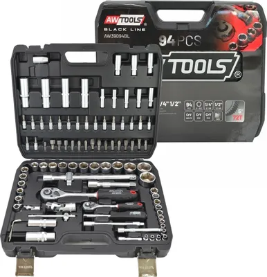 Obrázek produktu pro Sada klíčů Awtools 94El 1/2" / 1/4"