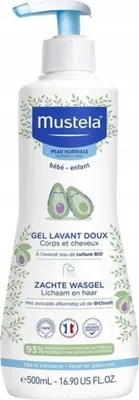 Image de Mustela Gel nettoyant doux Avocat 500ml