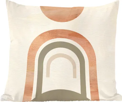 Produktbild von MuchoWow® Zierkissen Sofakissen Wohnzimmer Dekokissen 40x40 cm Design - Rosa - Abstrakt - Foto Kissen - Schlafzimmer Dekoration
