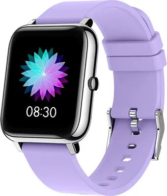 Produktbild von Smartwatch, Fitness Tracker mit Blutdruckmessung Fitness Armbanduhr mit Pulsuhr Schlafmonitor IP67 Wasserdicht Sportuhr Schrittzähler für Android und iOS Smart Watch für Damen Herren Lila