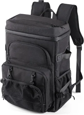 Produktbild von Kühlrucksack 35 l, 33 x 22 x 48 cm, wasserdicht, grau, für Picknick