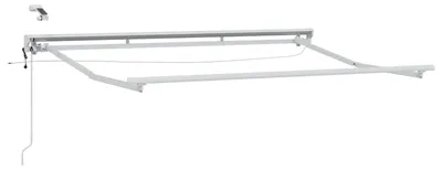 Zdjęcie produktu dla Rama markizy elektrycznej z LEDami Biały 3,5 x 2 m Aluminium