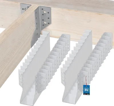 Produktbild von KOTARBAU® 25er Set Balkenschuh Typ A 60 mm Holzbalkenverbinder Balkenverbinder Verbinder für Baukonstruktion außenliegend