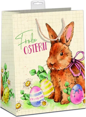 Produktbild von Ostern - 6 Geschentüten Geschenktaschen Large A4 á 3,95 - Hase