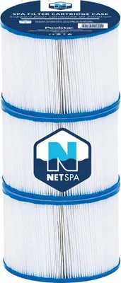 Produktbild von Set mit 3 NetSpa Spa-Filterpatronen - Ø 10.4 cm x H 8cm -150 Falten - Reinigung/Erhaltung der Wasserqualität -.  - 3er-Set