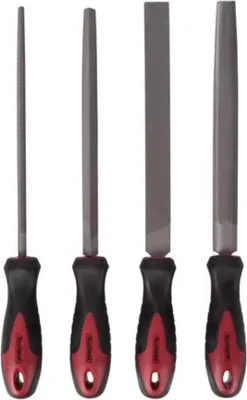 Immagine prodotto di Set di lime Toolland in 4 pezzi per acciaio: indispensabile per ogni lavoratore dell'acciaio, versatile,
