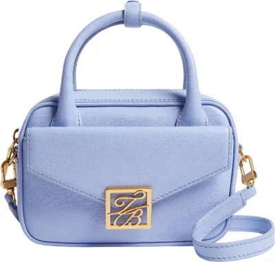 Produktbild von Ted Baker Leder Handtasche Umhängetasche Anibell Detail Mini Leather Crossbody Bag It - Blue hellblau