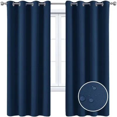 Image de Rideaux courts isolants, bleu marine, 334 x 466 cm, 1 panneau