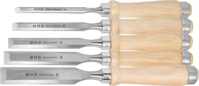 Immagine prodotto di Set di scalpelli MHG con manico in legno, numero di scalpelli: 5