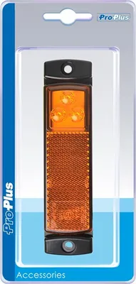 Obrázek produktu pro Boční obrysové světlo 12/24V oranžová 126x30mm LED v blistru