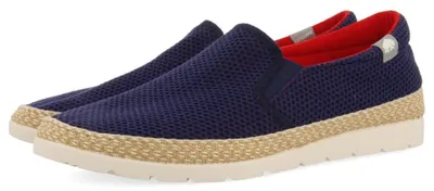 Productafbeelding van GIOSEPPO Yacolt espadrilles, beige, gemaakt van gerecycled katoen, voor heren, marineblauw